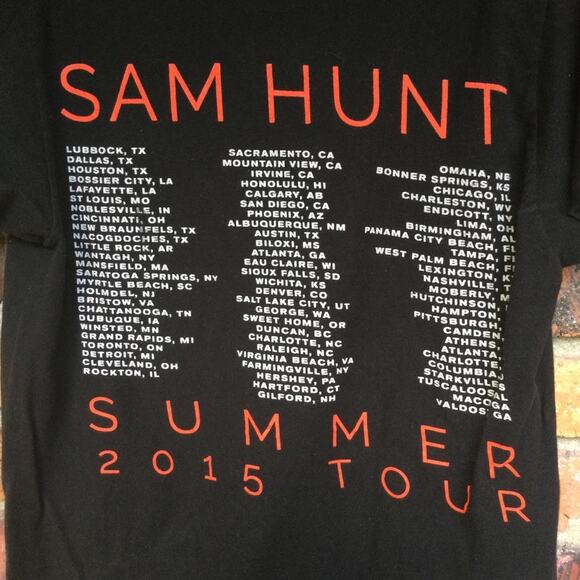 Sam Hunt 2015 Summer Tour/Band T-Shirt - Picture 3 of 4
